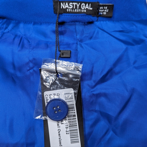 Nasty Gal Premium Tab Detail Oversized Suit Blazer - Picture 6 of 7